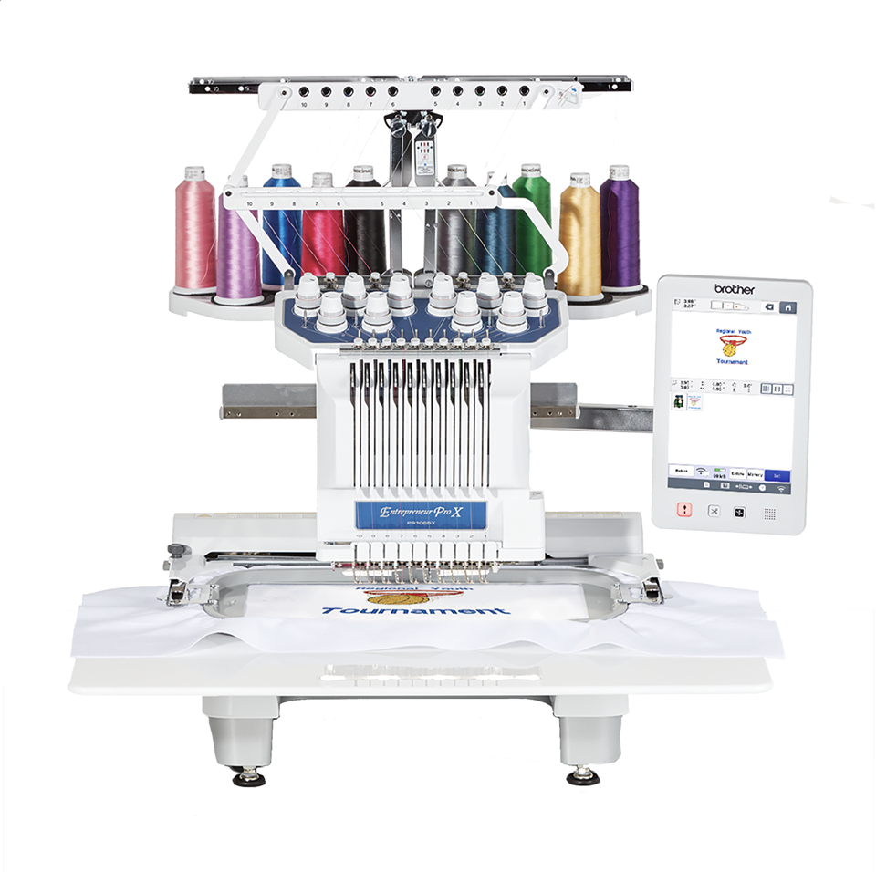 PR1055X Entrepreneur Pro Multi-Needle Embroidery Machine – 10 Needles