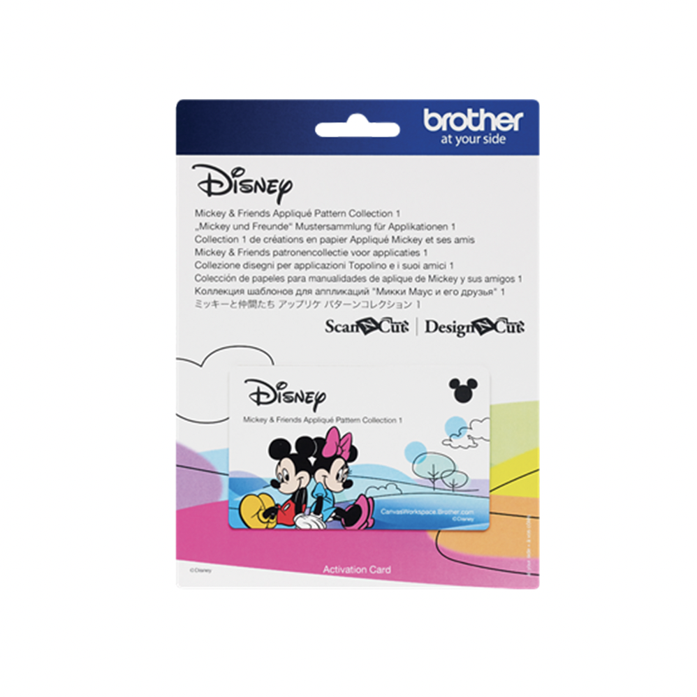 Brother NZ ScanNCut Disney Mickey & Friends Appliqué Pattern Collection 1 CADSNP03