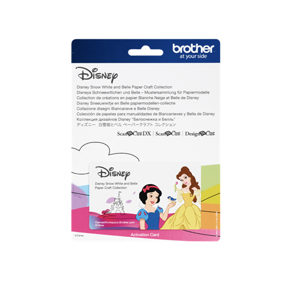 Brother NZ ScanNCut Disney Snow White & Belle Paper Craft Collection CADSNP06
