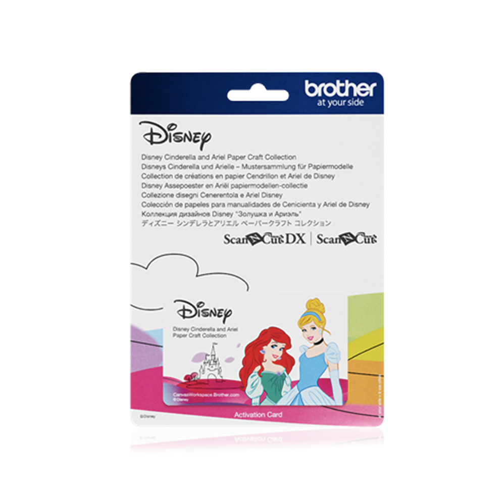 Brother NZ ScanNCut Disney Cinderella & Ariel Paper Craft Collection CADSNP07