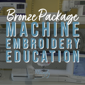 Machine Embroidery Education - Bronze Package
